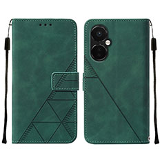 Funda de Cuero Cartera con Soporte Carcasa Y02B para OnePlus Nord CE 3 Lite 5G Verde