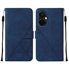 Funda de Cuero Cartera con Soporte Carcasa Y02B para OnePlus Nord N30 5G Azul