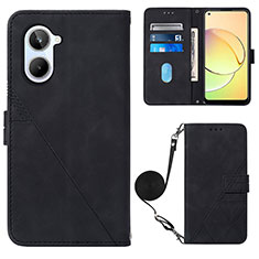 Funda de Cuero Cartera con Soporte Carcasa Y02B para Realme 10 4G Negro