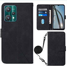 Funda de Cuero Cartera con Soporte Carcasa Y02B para Realme 9 5G Negro