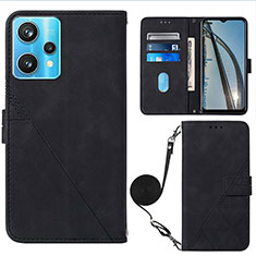 Funda de Cuero Cartera con Soporte Carcasa Y02B para Realme 9 Pro+ Plus 5G Negro