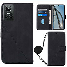 Funda de Cuero Cartera con Soporte Carcasa Y02B para Realme GT Neo3 5G Negro