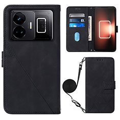 Funda de Cuero Cartera con Soporte Carcasa Y02B para Realme GT Neo5 5G Negro