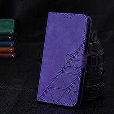 Funda de Cuero Cartera con Soporte Carcasa Y02B para Samsung Galaxy A03s Morado