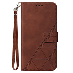 Funda de Cuero Cartera con Soporte Carcasa Y02B para Samsung Galaxy M53 5G Marron