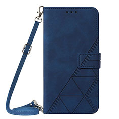 Funda de Cuero Cartera con Soporte Carcasa Y02B para Samsung Galaxy S21 5G Azul