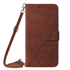 Funda de Cuero Cartera con Soporte Carcasa Y02B para Samsung Galaxy S24 5G Marron