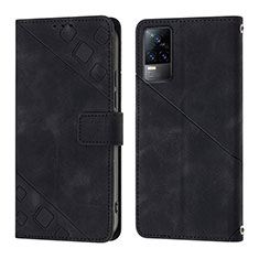 Funda de Cuero Cartera con Soporte Carcasa Y02B para Vivo Y73 (2021) Negro