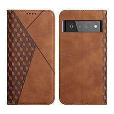 Funda de Cuero Cartera con Soporte Carcasa Y02X para Google Pixel 6 Pro 5G Marron