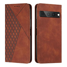 Funda de Cuero Cartera con Soporte Carcasa Y02X para Google Pixel 7 Pro 5G Marron