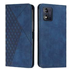 Funda de Cuero Cartera con Soporte Carcasa Y02X para Motorola Moto E13 Azul