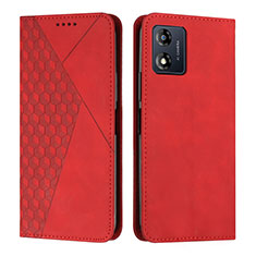 Funda de Cuero Cartera con Soporte Carcasa Y02X para Motorola Moto E13 Rojo