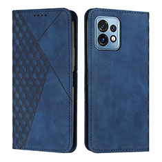 Funda de Cuero Cartera con Soporte Carcasa Y02X para Motorola Moto Edge 40 Pro 5G Azul