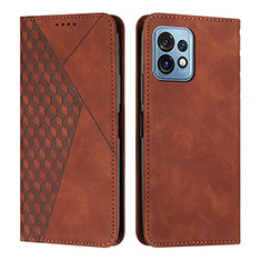 Funda de Cuero Cartera con Soporte Carcasa Y02X para Motorola Moto Edge 40 Pro 5G Marron