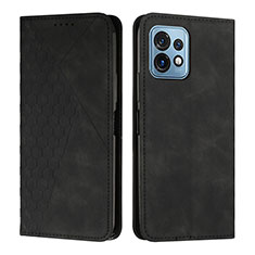 Funda de Cuero Cartera con Soporte Carcasa Y02X para Motorola Moto Edge 40 Pro 5G Negro