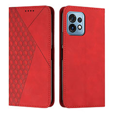 Funda de Cuero Cartera con Soporte Carcasa Y02X para Motorola Moto Edge 40 Pro 5G Rojo