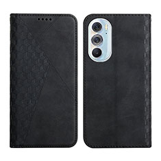 Funda de Cuero Cartera con Soporte Carcasa Y02X para Motorola Moto Edge X30 5G Negro