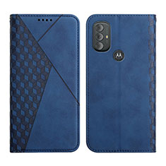 Funda de Cuero Cartera con Soporte Carcasa Y02X para Motorola Moto G Play (2023) Azul