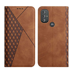 Funda de Cuero Cartera con Soporte Carcasa Y02X para Motorola Moto G Play (2023) Marron