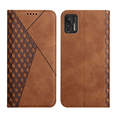 Funda de Cuero Cartera con Soporte Carcasa Y02X para Motorola Moto G Stylus (2021) Marron