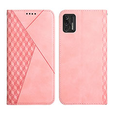 Funda de Cuero Cartera con Soporte Carcasa Y02X para Motorola Moto G Stylus (2021) Oro Rosa