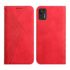 Funda de Cuero Cartera con Soporte Carcasa Y02X para Motorola Moto G Stylus (2021) Rojo