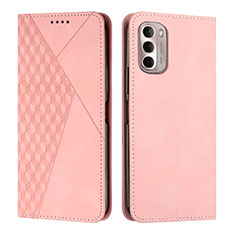 Funda de Cuero Cartera con Soporte Carcasa Y02X para Motorola Moto G Stylus (2022) 4G Oro Rosa