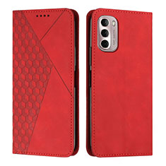 Funda de Cuero Cartera con Soporte Carcasa Y02X para Motorola Moto G Stylus (2022) 5G Rojo