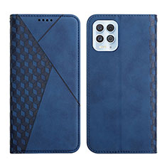 Funda de Cuero Cartera con Soporte Carcasa Y02X para Motorola Moto G100 5G Azul