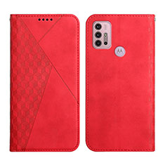 Funda de Cuero Cartera con Soporte Carcasa Y02X para Motorola Moto G20 Rojo