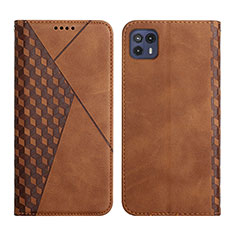 Funda de Cuero Cartera con Soporte Carcasa Y02X para Motorola Moto G50 5G Marron