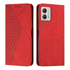 Funda de Cuero Cartera con Soporte Carcasa Y02X para Motorola Moto G53j 5G Rojo
