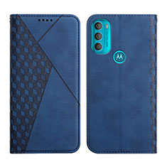 Funda de Cuero Cartera con Soporte Carcasa Y02X para Motorola Moto G71 5G Azul