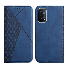 Funda de Cuero Cartera con Soporte Carcasa Y02X para Oppo A54 5G Azul