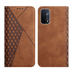 Funda de Cuero Cartera con Soporte Carcasa Y02X para Oppo A54 5G Marron