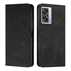 Funda de Cuero Cartera con Soporte Carcasa Y02X para Oppo A56S 5G Negro