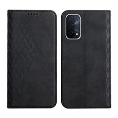 Funda de Cuero Cartera con Soporte Carcasa Y02X para Oppo A74 5G Negro