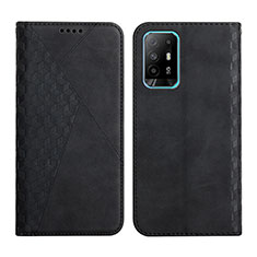 Funda de Cuero Cartera con Soporte Carcasa Y02X para Oppo A94 5G Negro