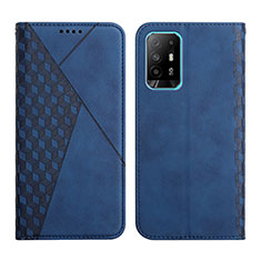 Funda de Cuero Cartera con Soporte Carcasa Y02X para Oppo A95 5G Azul