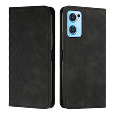 Funda de Cuero Cartera con Soporte Carcasa Y02X para Oppo Find X5 Lite 5G Negro