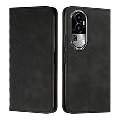 Funda de Cuero Cartera con Soporte Carcasa Y02X para Oppo Reno10 Pro+ Plus 5G Negro