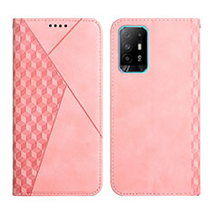 Funda de Cuero Cartera con Soporte Carcasa Y02X para Oppo Reno5 Z 5G Oro Rosa