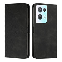 Funda de Cuero Cartera con Soporte Carcasa Y02X para Oppo Reno8 Pro 5G Negro