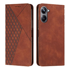 Funda de Cuero Cartera con Soporte Carcasa Y02X para Realme 10 4G Marron