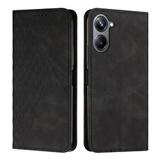 Funda de Cuero Cartera con Soporte Carcasa Y02X para Realme 10 Pro 5G Negro