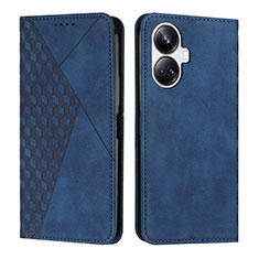 Funda de Cuero Cartera con Soporte Carcasa Y02X para Realme 10 Pro+ Plus 5G Azul