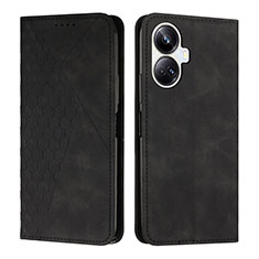 Funda de Cuero Cartera con Soporte Carcasa Y02X para Realme 10 Pro+ Plus 5G Negro