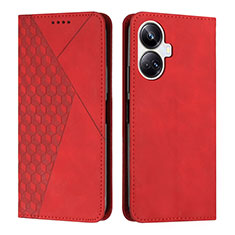 Funda de Cuero Cartera con Soporte Carcasa Y02X para Realme 10 Pro+ Plus 5G Rojo