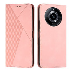 Funda de Cuero Cartera con Soporte Carcasa Y02X para Realme 11 Pro+ Plus 5G Oro Rosa