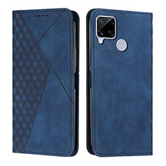 Funda de Cuero Cartera con Soporte Carcasa Y02X para Realme 7i RMX2193 Azul